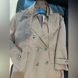 Vero Moda Men's Classic Tan Trench Coat